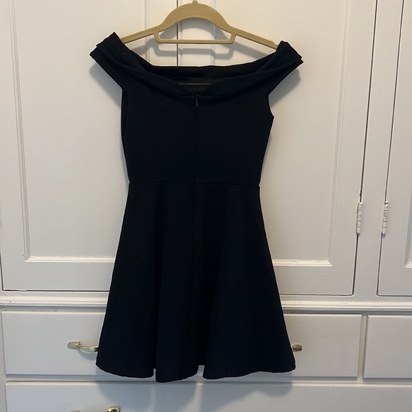 Lulus Season of Fun Black Off-the-Shoulder Skater Dress - XS - Picture 8 of 9